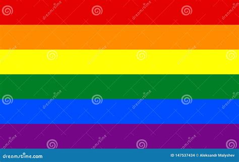 Lgbt De Trotsvlag Of De Vlag Van De Regenboogtrots Omvat Van Lesbische