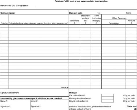 10 Sample Expense Claim Form Templates Pdf Word Excel Excel