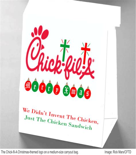 Chick-fil-A Stores Celebrate Christmas — Carryout Bags With Christmas Logo – The Colored Folks ...