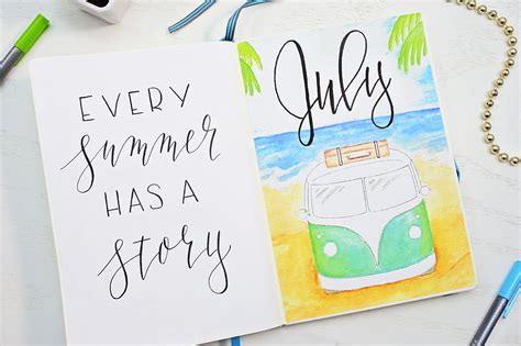 Printable July Setup Sheena Of The Journal