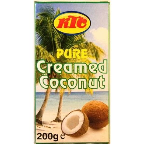 Ktc Pure Creamed Coconut 200g Coconut Pure Products Dried Fruit