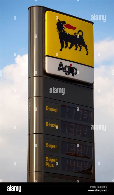 Agip petrol station Stock Photo - Alamy