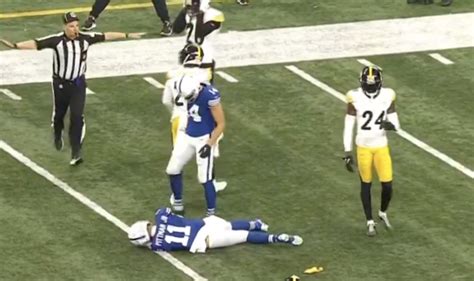 Steelers Safety Ejected After Brutal Hit on Michael Pittman Jr ...