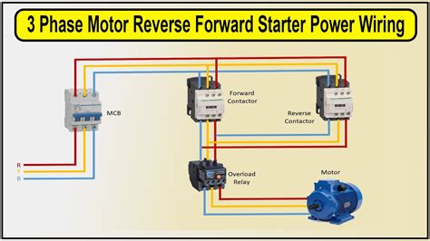 How To Make Forward Reverse Phase Ac Motor Control Circuit Diagram