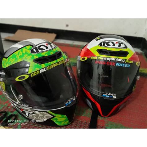 Jual Helm KYT TT Course Jaume Masia Arbonillo Shopee Indonesia