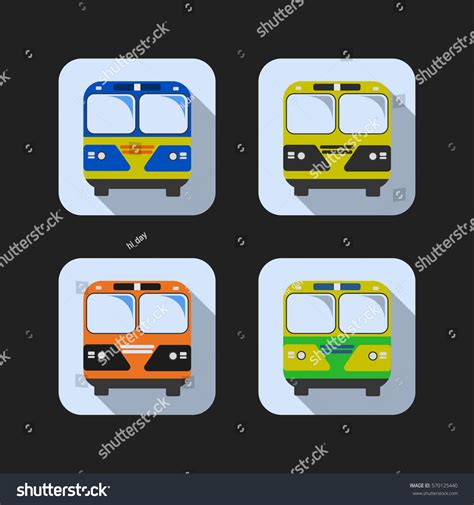 School Bus Flat Design Stock Vector (Royalty Free) 570125440 | Shutterstock