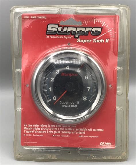 Vintage Sunpro Inch Sun Super Tach Ii Rpm New Old Stock