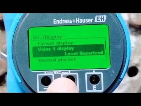 Endress Hauser Radar Level Transmitter Micropilot Fmr B Display