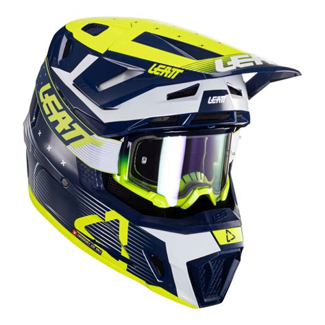 Leatt Helmet Kit Moto 7 5 V24 Blue Tracktion Motorcycles