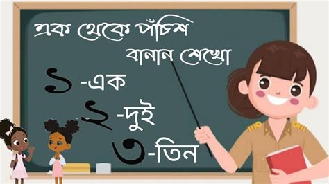 Ek Dui Tin Bengali Numbers Bengali Numerals YouTube