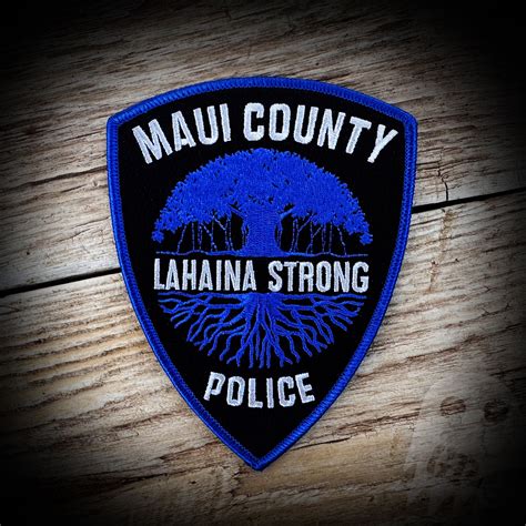 Maui County Police Lahaina Strong Patch Fundraiser Ghost Patch