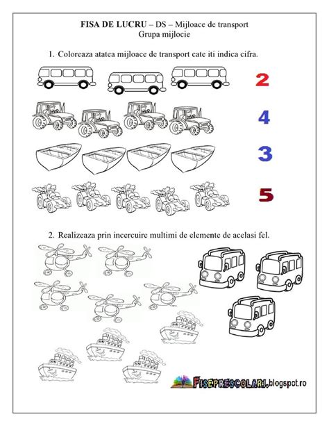 Fise De Lucru Cu Mijloace De Transport Grupa Mijlocie Ds