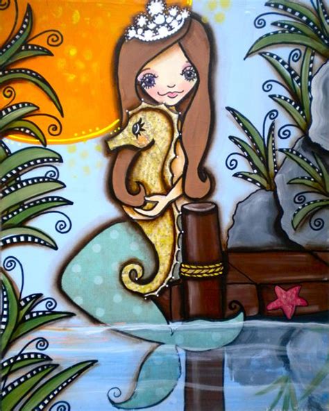 Love Is My Religion Four Mermaid Paintings All Done