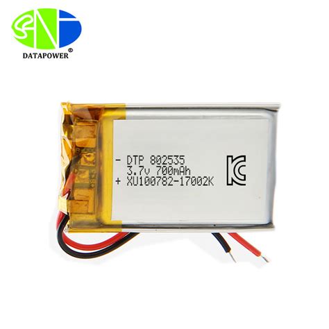 Dtp High Quality 802535 3 7V 700mAh Recharge Battery For Medical