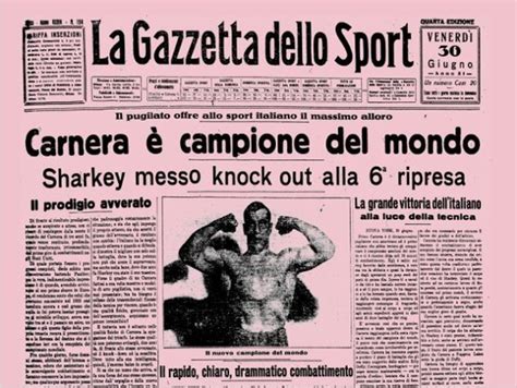 Primo Carnera L Italiano Sul Trono Del Pugilato Nel Giornalismo