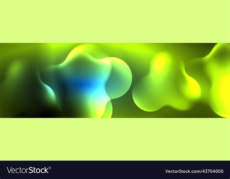 Glowing neon lights abstract shapes composition Vector Image