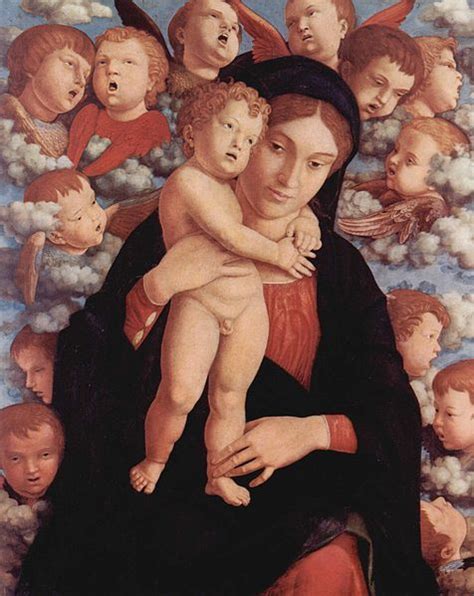 Andrea Mantegna Madonna Col Bambino E Un Coro Di Cherubini Madonna