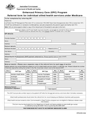 Epc Plan Fill Online Printable Fillable Blank PdfFiller