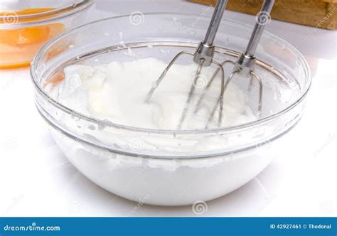 Beating the egg whites stock image. Image of beating - 42927461