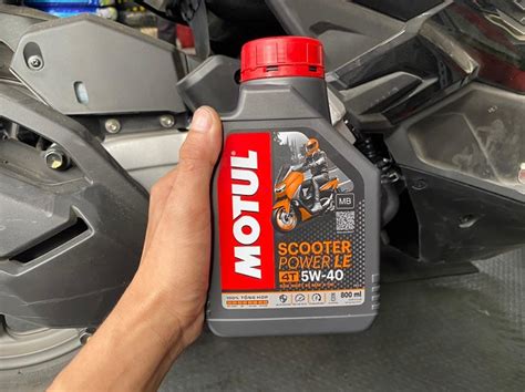 Nhớt Motul Scooter Power LE 5W40 0 8L chất lượng cao giá tốt