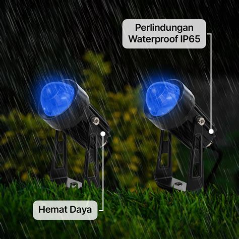 TaffLED Lampu Taman Hias Sorot Garden Spotlight Waterproof 90 240V 3W