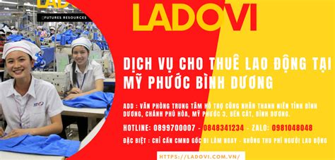 Cung ứng Lao động Khu Công Nghiệp Mỹ Phước 1 Uy Tín Từ đơn Vị Ladovi