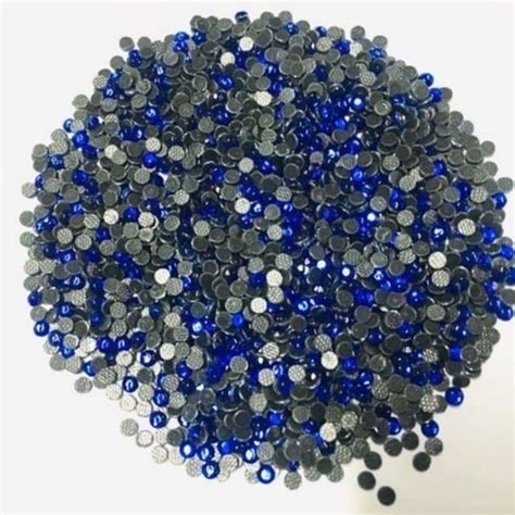 STRASS HOT FIX VIDRO 5MM AZUL Bella Strass Aviamentos