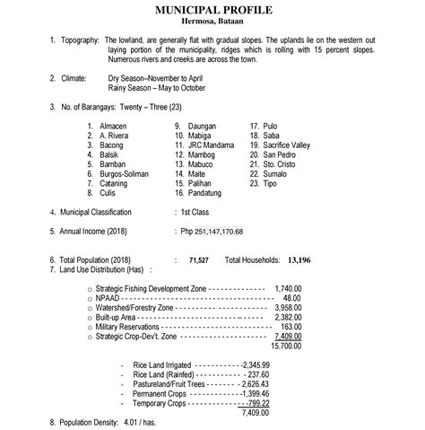 Municipal Profile