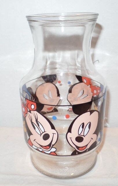 Disney Characters Mickey Minnie Mouse Donald Duck Juice Pitcher