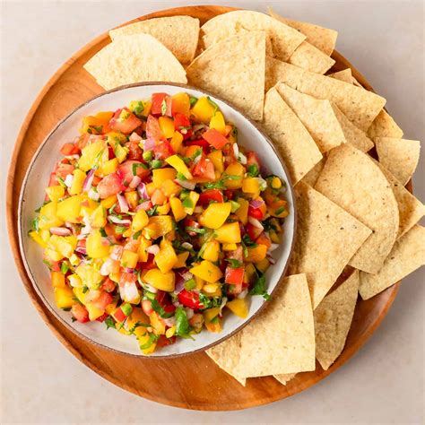 Fresh Peach Salsa Recipe (Homemade Summer Salsa) - Olives + Thyme
