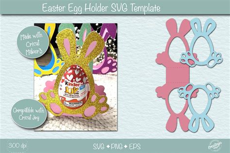 Easter Egg Holder Svg Easter Bunny Egg Holder Svg Easter Treats By