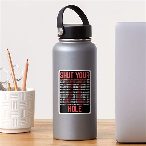 Shut Your Pi Hole 3 14 Sticker For Sale By Veewell Redbubble