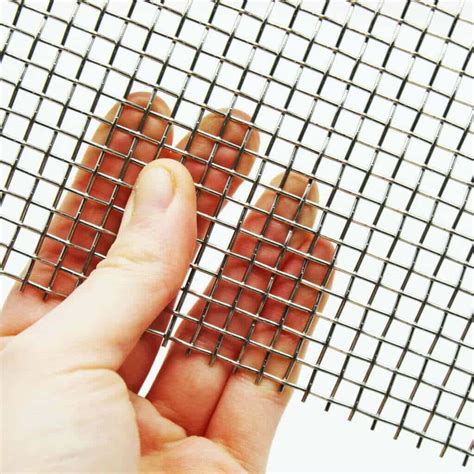 4mm Hole Heavy Duty Woven Wire Mesh 304 Stainless Steel 1mm Wire 5 Lpi The Mesh Company