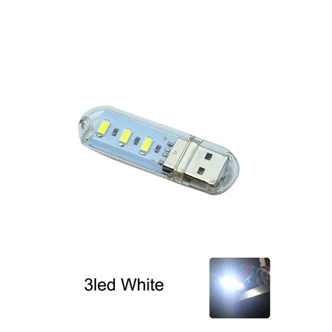 Draagbare Usb Led Light DC5V Leesboek Lights Wit W Grandado