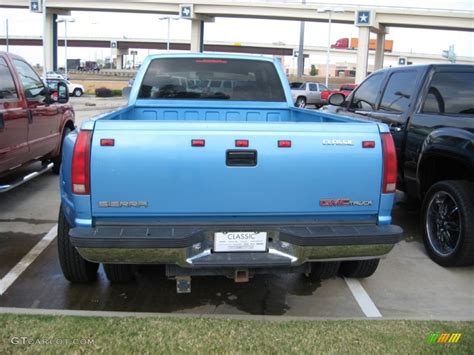 1993 Light Quasar Blue Metallic Gmc Sierra 3500 Sle Crew Cab 4x4 Dually