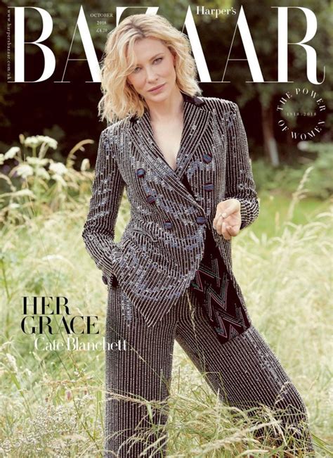 Cate Blanchett Lands The Cover Of Harpers Bazaar