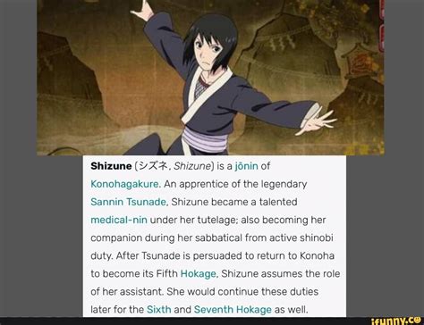 Shizune Shizune Is A J Nin Of Konohagakure An Apprentice Of