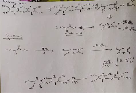 Solved Thank You Provide A Retrosynthetic Analysis And Synthesis For