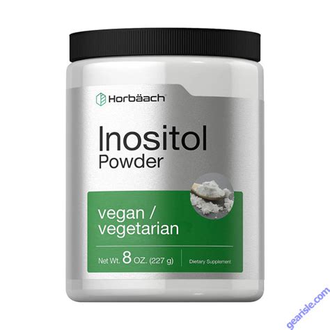 Horbaach Inositol Powder Vegan Vitamin B8 Supplement 8 Oz Proteins