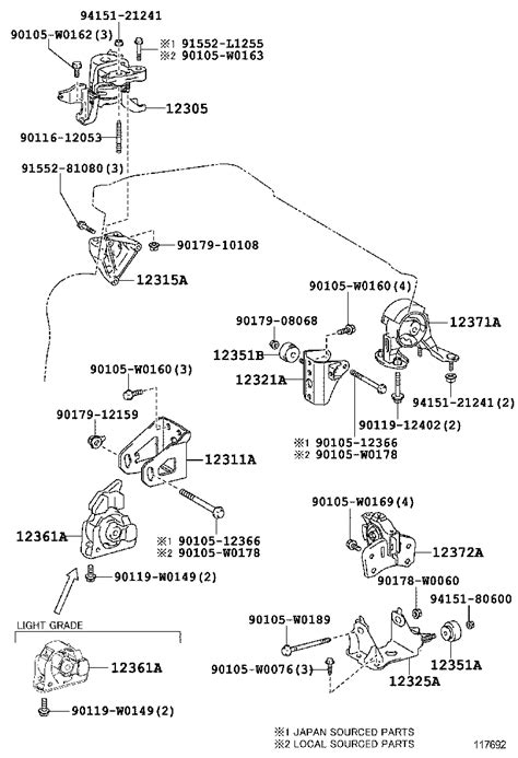 TOYOTA AURIS HYBRID UKPZWE186L DHXGBW TOOL ENGINE FUEL MOUNTING