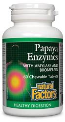 Natural Factors Chewable Papaya Enzymes With Amylase And Bromelain 60