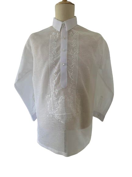 White Barong Tagalog Barongworld Order Online Barong World