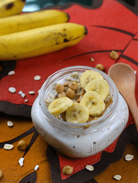 Peanut Butter Banana Overnight Oats The Peach Kitchen