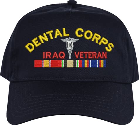 Us Army Dental Corps Iraq Veteran Embroidered Cap Us Army Branch Iraq