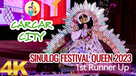 carcar city sinulog festival queen  st runner  sinulog