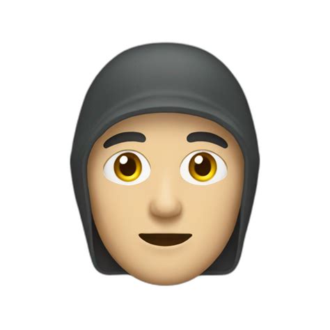 Garcon Yeux Bleu Cagoule AI Emoji Generator