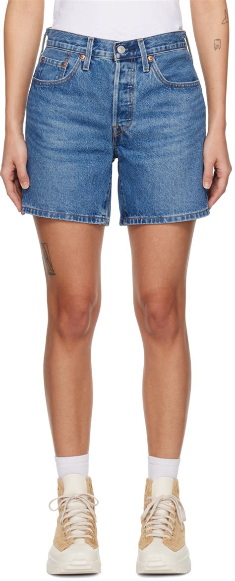 Levi S Blue Denim Shorts Levi S Red