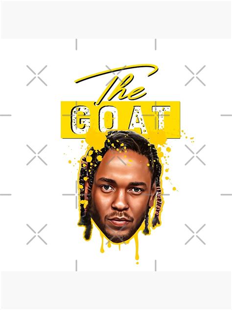 Kendrick The Rap Goat Hip Hop Illustration Portrait Gold ©music