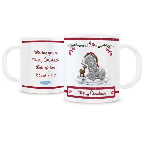 Personalised Me To You Christmas Reindeer Plastic Mug P A Me