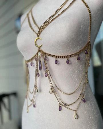 Body Chain Jewelry Chains Jewelry Body Chain Outfit Body Jewelry Diy